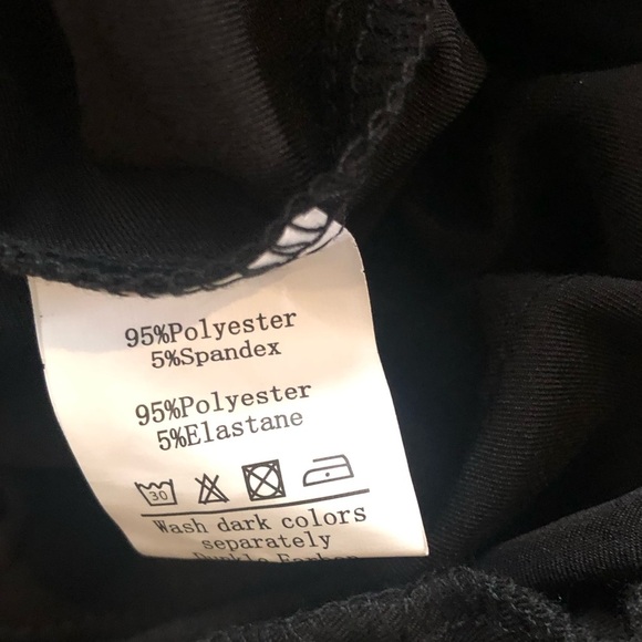 GRACE KARIN Paper Bag Waist Pants Slim Fit Casual Office Pencil Black Pants S - Picture 12 of 15